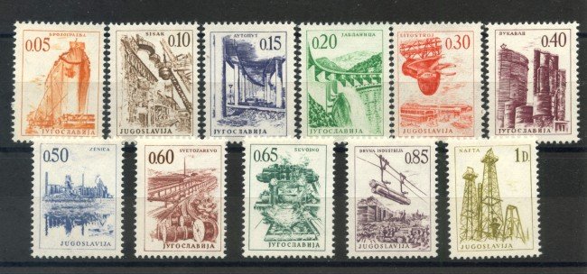 1966 - JUGOSLAVIA - INDUSTRIA E COSTRUZIONI  11 v. - NUOVI - LOTTO/34034