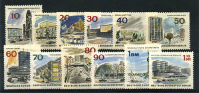 1965/66 - LOTTO/11973 - BERLINO - EDIFICI 12v. - NUOVI