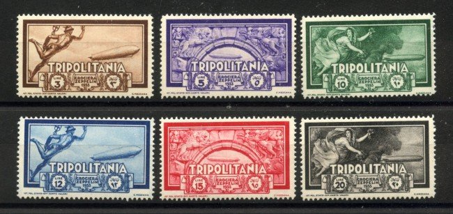 1933 - TRIPOLITANIA - LOTTO/40695 - CROCIERA ZEPPELIN 6v. - NUOVI
