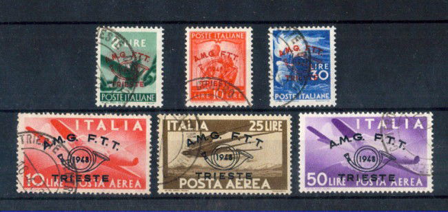 1948 - LOTTO/10209CPU - TRIESTE A - CONVEGNO FILATELICO 6.v. - USATI