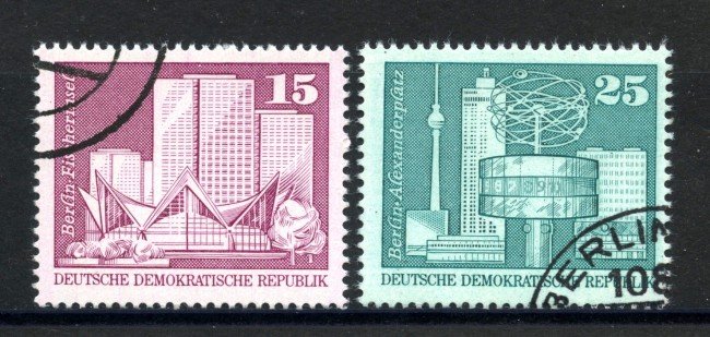 1973 - GERMANIA DDR - EDIFICI IMPORTANTI 2v.- USATI - LOTTO/36459U