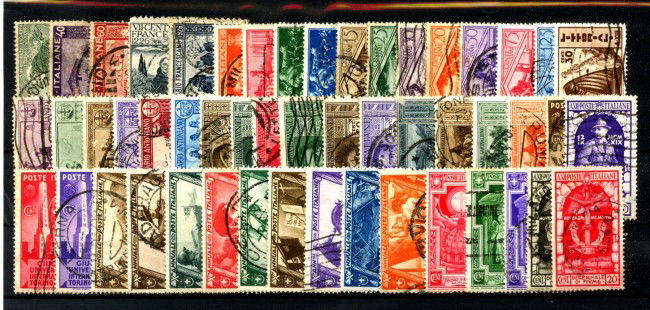 1926/34 - REGNO - LOTTO/42658 - COLLEZIONE DI 50 COMMEMORATIVI USATI