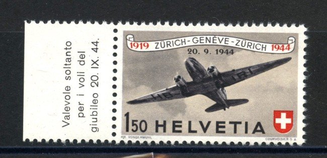 1944 - SVIZZERA - LOTTO/39375 - 1,59 Fr. POSTA AEREA - DOUGLAS - NUOVO