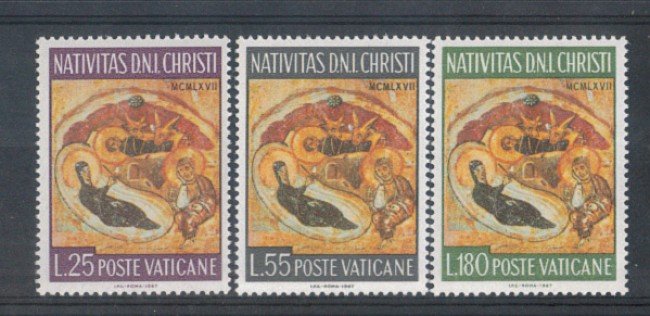 1967 - LOTTO/5916 - VATICANO - NATALE 3v.