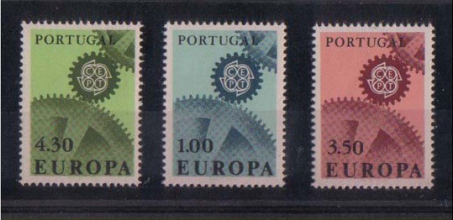 1967 - LOTTO/9818 -  PORTOGALLO - EUROPA 3v.