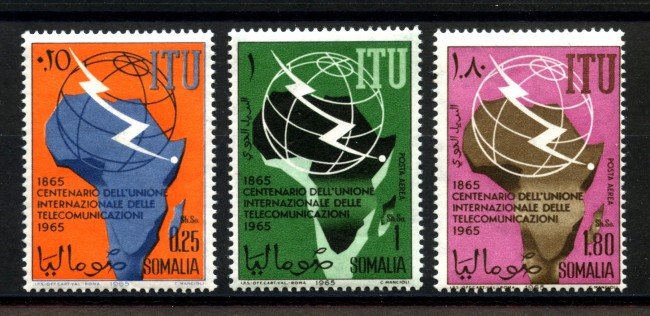 1965 - SOMALIA - LOTTO/41230 - UNIONE INT. COMUNICAZIONI 3v. - NUOVI