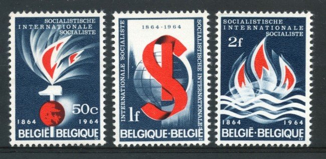 1964 - BELGIO - INTERNAZIONALE SOCIALISTA 3v. - NUOVI - LOTTO/25924