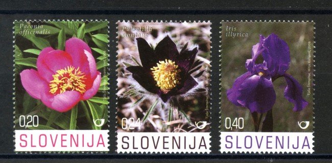 2008 - SLOVENIA - FIORI SELVATICI 3v. - NUOVI - LOTTO/34372