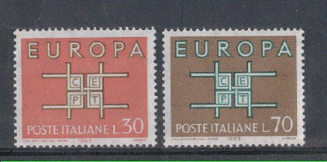 1963 - LOTTO/6418 - REPUBBLICA - EUROPA 2v.