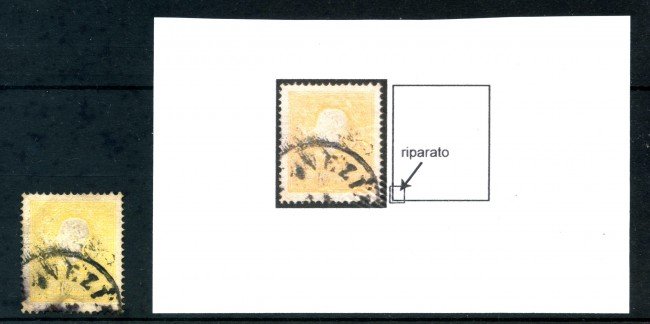 1859 - LOMBARDO VENETO -  2 s. GIALLO  II° TIPO - USATO - LOTTO/30685