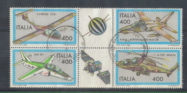 1983 - LOTTO/6786U - REPUBBLICA - AEREI ITALIANI 3° SERIE - USAT