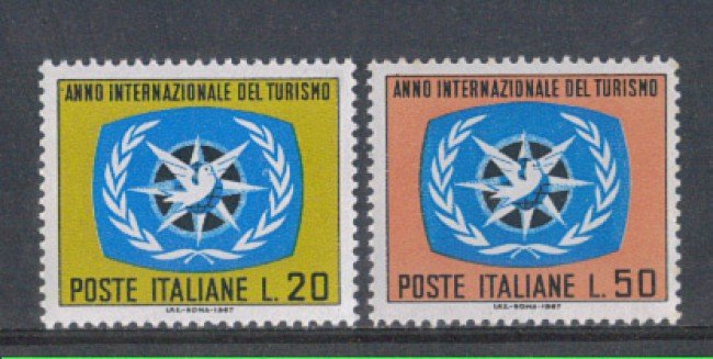 1967 - LOTTO/6474 - REPUBBLICA - ANNO DEL TURISMO