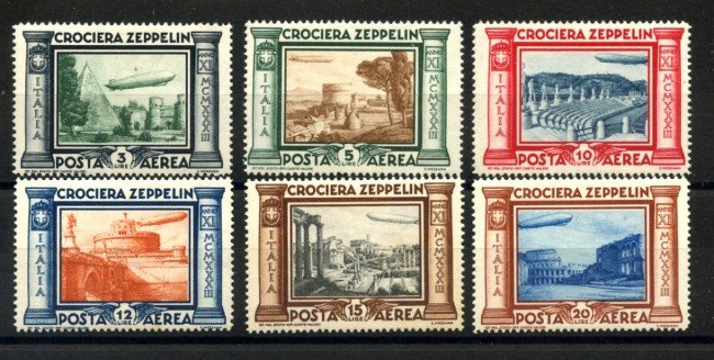 1933 - REGNO D'ITALIA - LOTTO/37965 - POSTA AEREA - CROCIERA ZEPPELIN - NUOVI/TL