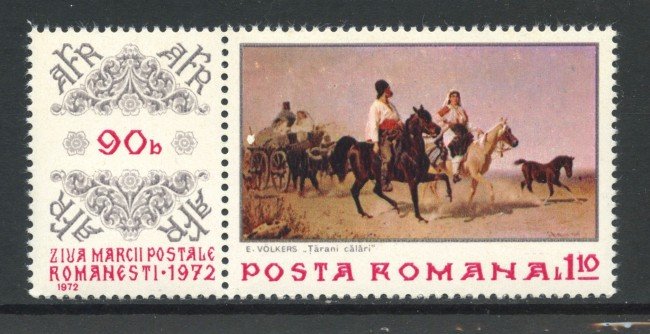 1972 - ROMANIA - GIORNATA DEL FRANCOBOLLO - NUOVO - LOTTO/32785