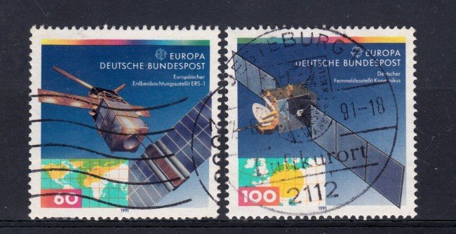 1991 - GERMANIA FEDERALE - EUROPA 2v. - USATI - LOTTO/31242U