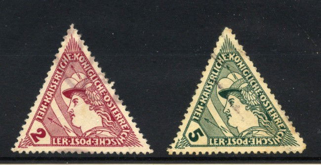 1916 - AUSTRIA - LOTTO/43639 - FRANCOBOLLI ESPRESSO 2v. - USATI