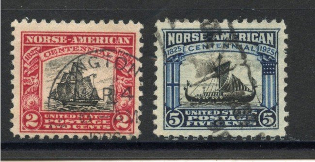 1925 - STATI UNITI - LOTTO/41559 - PRIMI MIGRANTI A NEW YORK  2v. - USATI