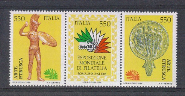 1984 - LOTTO/6819 - REPUBBLICA - ITALIA 85 TRITTICO NUOVO
