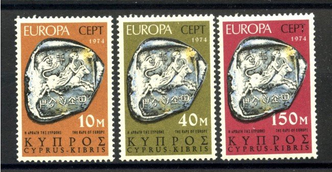 1974 - LOTTO/41294 - CIPRO - EUROPA 3v. - NUOVI