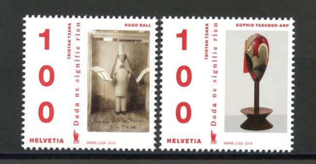 2016 - SVIZZERA - LOTTO/37893 - MOVIMENTO DADA 2v. - NUOVI