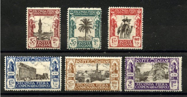 1928 - LIBIA - LOTTO/40694 - 2° FIERA DI TRIPOLI 6v. - NUOVI