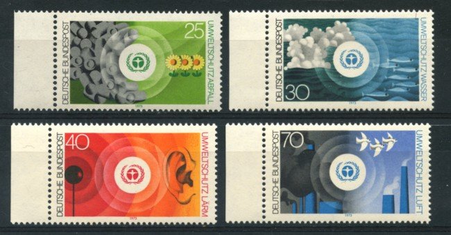 1973 - LOTTO/18931 - GERMANIA FEDERALE - LOTTA INQUINAMENTO 4v. - NUOVI