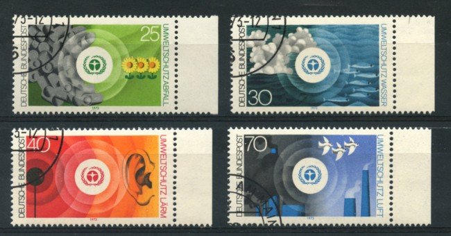 1973 - LOTTO/18931U - GERMANIA FEDERALE - LOTTA INQUINAMENTO 4v. -  USATI