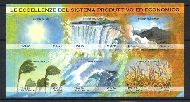 2014 - REPUBBLICA - SISTEMA PRODUTTIVO FOGLIETTO - NUOVO - LOTTO/36843