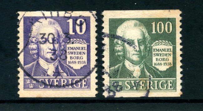 1938 - LOTTO/24046 - SVEZIA - E.SWEDENBORG 2v. - USATI