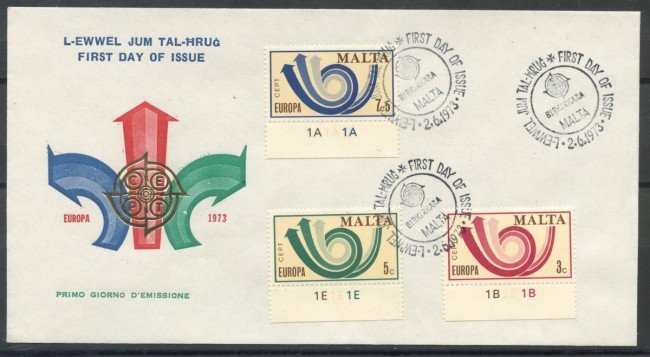 1973 - MALTA - EUROPA - BUSTA FDC - LOTTO/27748