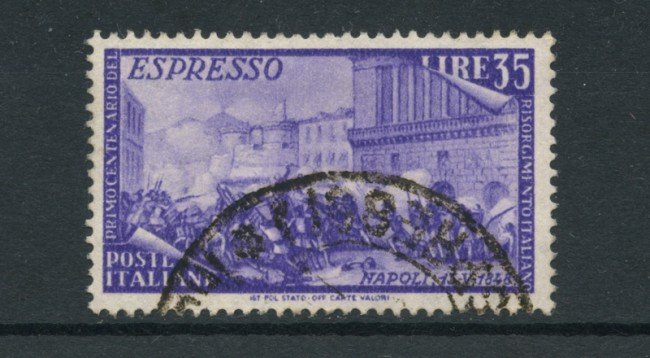 1948 - LOTTO/17642 - REPUBBLICA - 35 LIRE RISORGIMENTO ESPRESSO - USATO