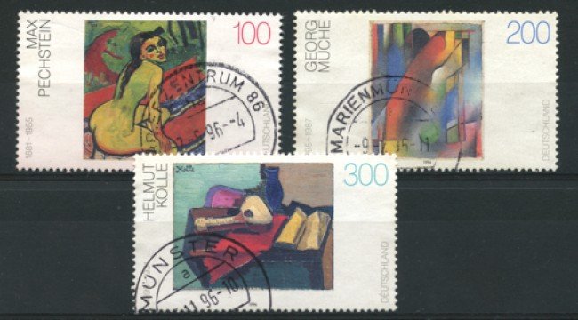 1996 - LOTTO/12498 - GERMANIA - PITTORI TEDESCHI 3v. - USATI