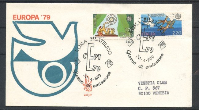 1979 - REPUBBLICA - LOTTO/39154 - EUROPA - FDC VENEZIA