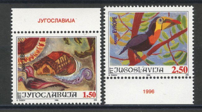 1996 - JUGOSLAVIA - GIOIA D'EUROPA 2v. - NUOVI - LOTTO/35454