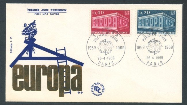 1969 - FRANCIA - EUROPA - BUSTA FDC - LOTTO/26521