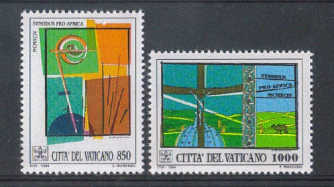 1994 - LOTTO/5769 - VATICANO - SINODO VESCOVI AFRICANI 2v.