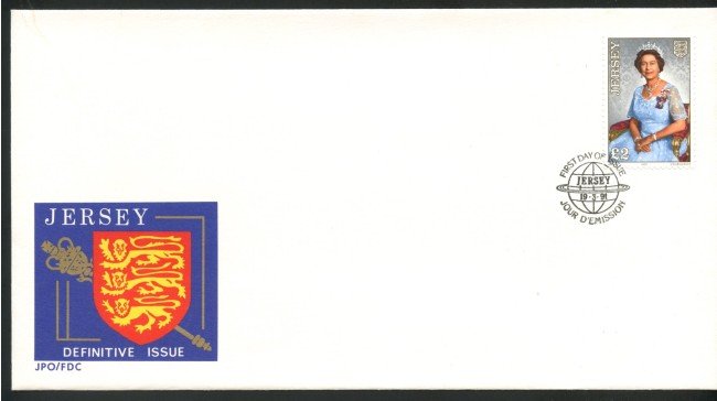 1991 - JERSEY - LOTTO/41755 -  2 STERLINE EFFIGIE DELLA REGINA - BUSTA FDC