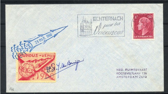 1960 - LUSSEMBURGO - LOTTO/41648 - POSTA RAZZO  ECHTERNACH - BUSTA