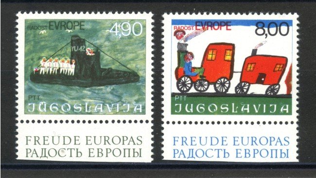 1976 - JUGOSLAVIA - GIOIA D'EUROPA 2v. - NUOVI - LOTTO/35649