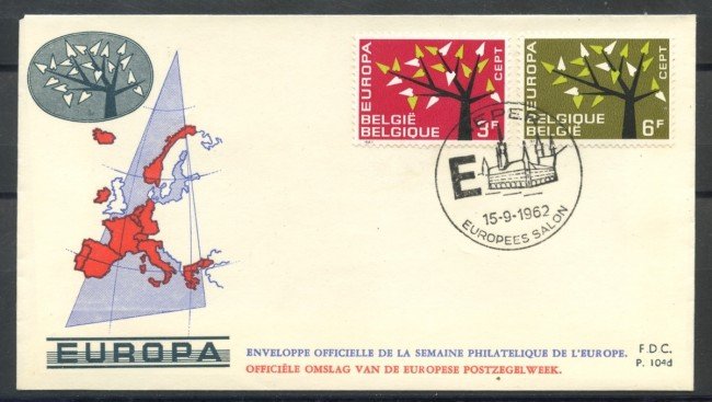 1964 - BELGIO - SALONE DELL'EUROPA - BUSTA FDC - LOTTO/27753
