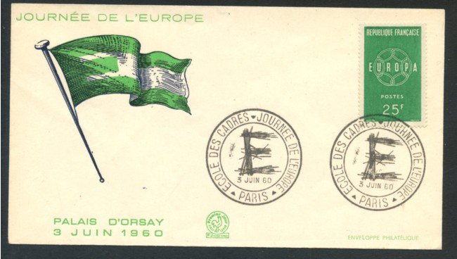 1960 - FRANCIA - LOTTO/20401 - GIORNATA DELL'EUROPA BUSTA