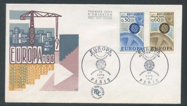 1967 - FRANCIA - EUROPA - BUSTA FDC - LOTTO/26517
