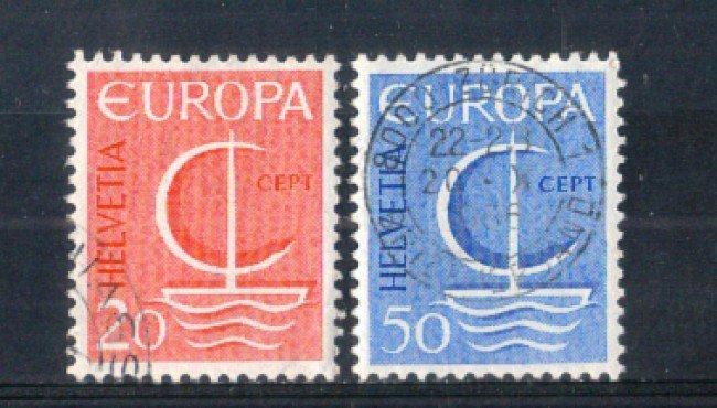 1966 - LOTTO/SVI777CPU - SVIZZERA - EUROPA 2v. - USATI