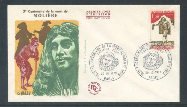 1973 - FRANCIA - 3° CENTENARIO DI MOLIERE - BUSTA FDC - LOTTO/26498
