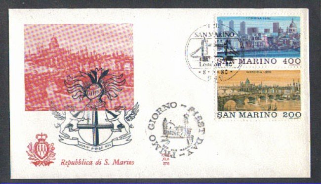 1980 - LOTTO/8006Z - SAN MARINO - LONDON 80 - FDC