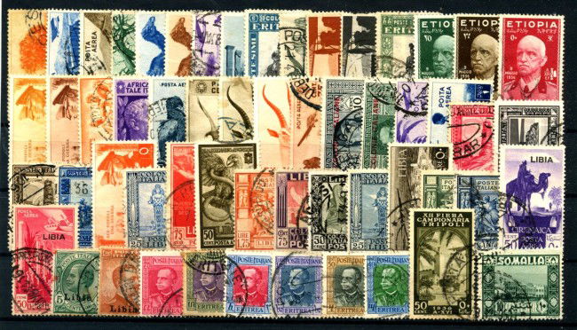 COLONIE ITALIANE - LOTTO/43247 - COLLEZIONE DI 56 FRANCOBOLLI DIFFERENTI DI DIVERSE COLONIE