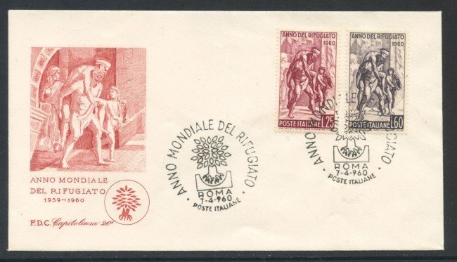 1960 - REPUBBLICA - RIFUGIATO - BUSTA FDC - LOTTO/28551