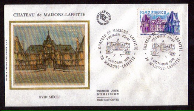 1979 - LOTTO/FRA2064FDC - FRANCIA - MAISONS LAFFITTE - BUSTA FDC