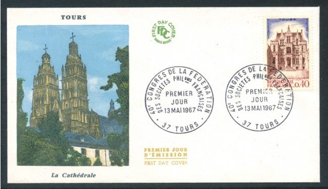 1967 - FRANCIA - CONGRESSO SOCIETA' FILATELICHE - BUSTA FDC - LOTTO/26515