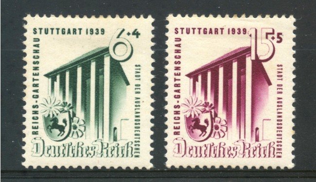 1939 - GERMANIA REICH - ESPOSIZIONE ORTICOLTURA 2v . - LING. - LOTTO/30054
